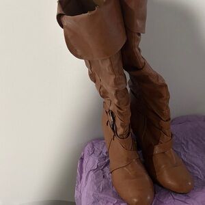 Rue21 Tan Over the Knee Boots